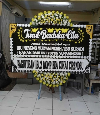 Papan Bunga di Venue Pernikahan Pantai Anyer